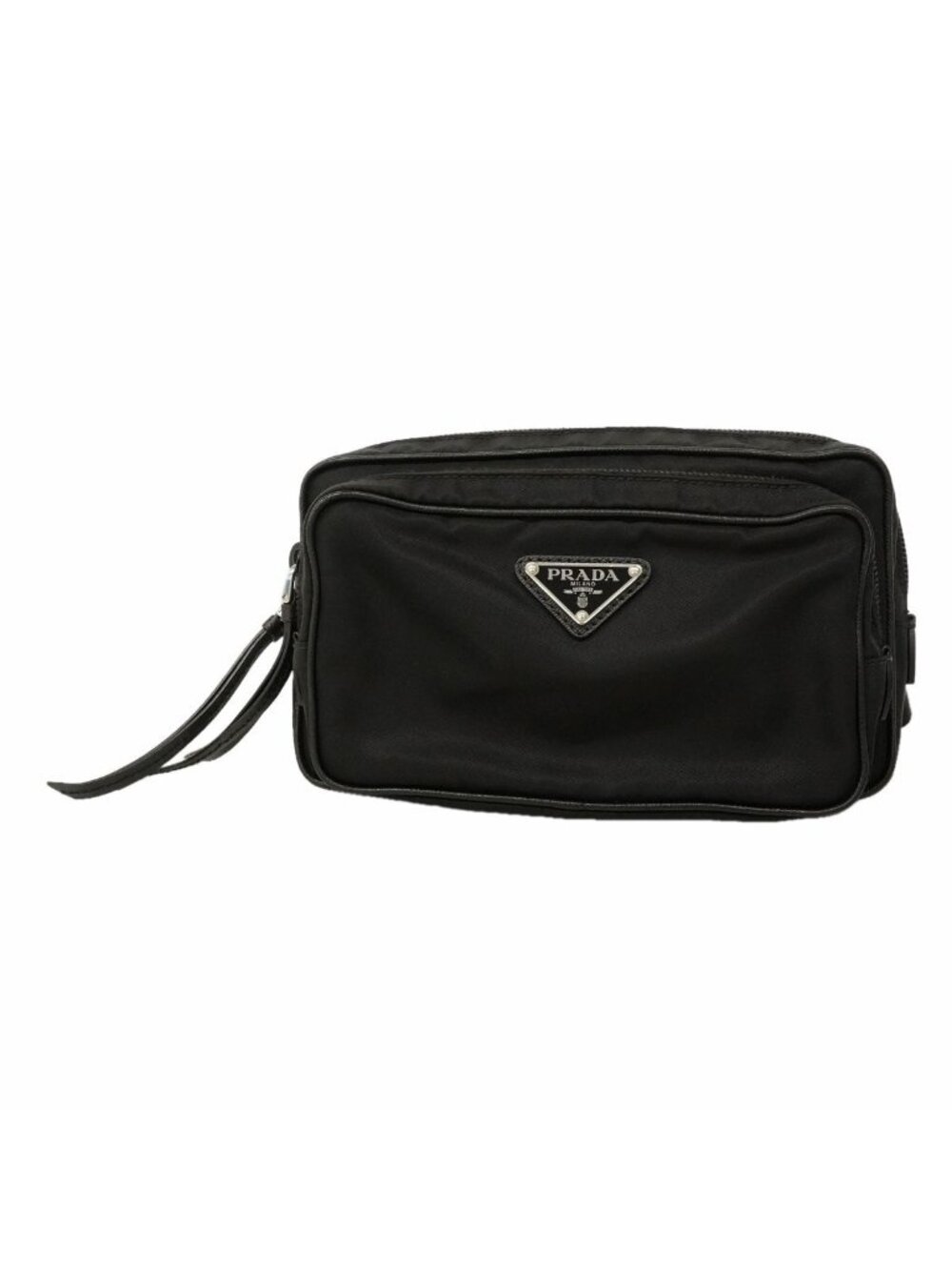 Prada Belt Bag Tessuto Nylon Black Silver